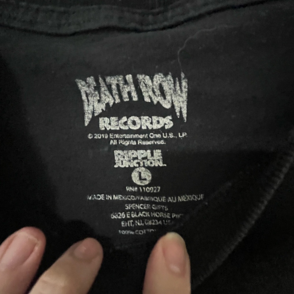Death Row Records T-Shirt, Size L, EUC - Picture 3 of 5